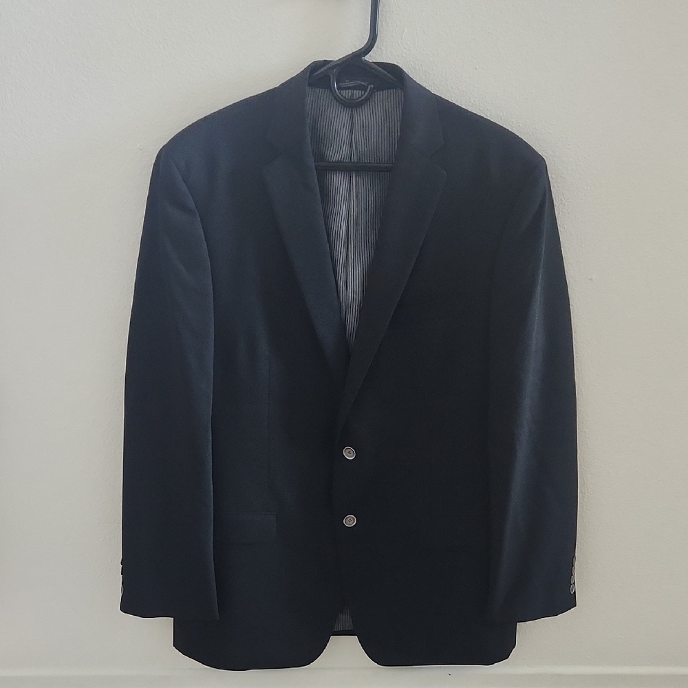 Calvin Klein Elegant Wool Black Blazer